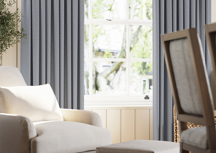 Carina, Cadet Blue - Made to Measure Curtains - Image 5